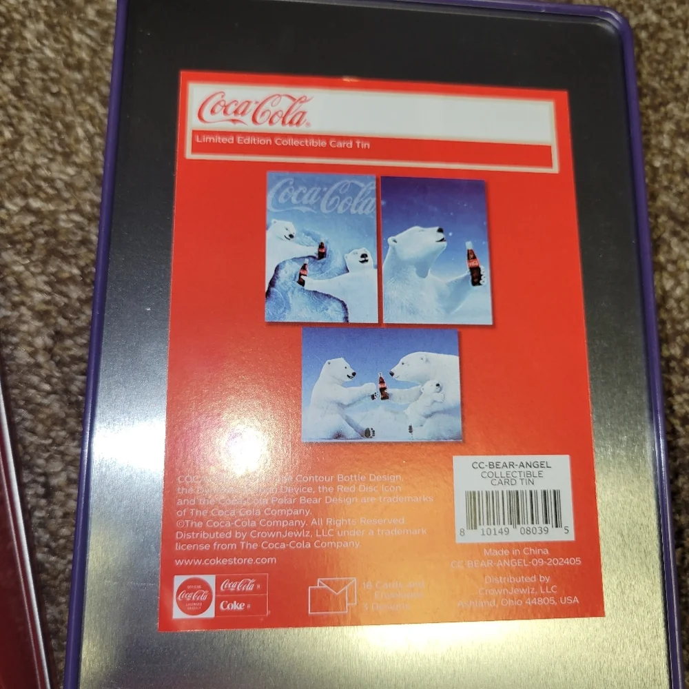 Coca-Cola Limited Edition Holiday Tins Set Of 3